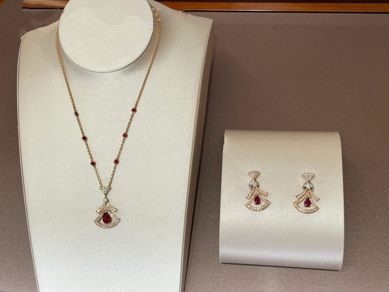 [AuraEcho]DREAM NECKLACE CARNELIAN DIAMOND PINK GOLD
