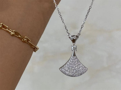 [AuraEcho]DREAM NECKLACE SILVER FULL DIAMOND