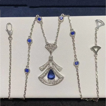 [AuraEcho]DREAM NECKLACE AGATE DIAMOND SILVER