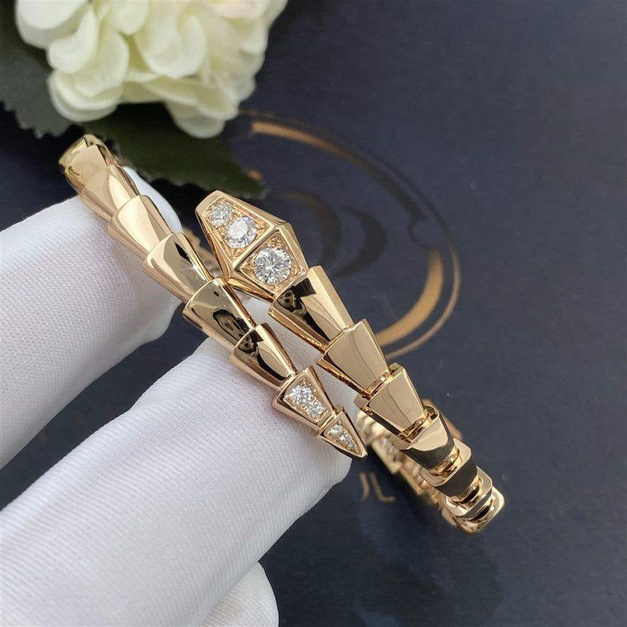 [AuraEcho]SERPENTI BRACELET DIAMONDS PINK GOLD