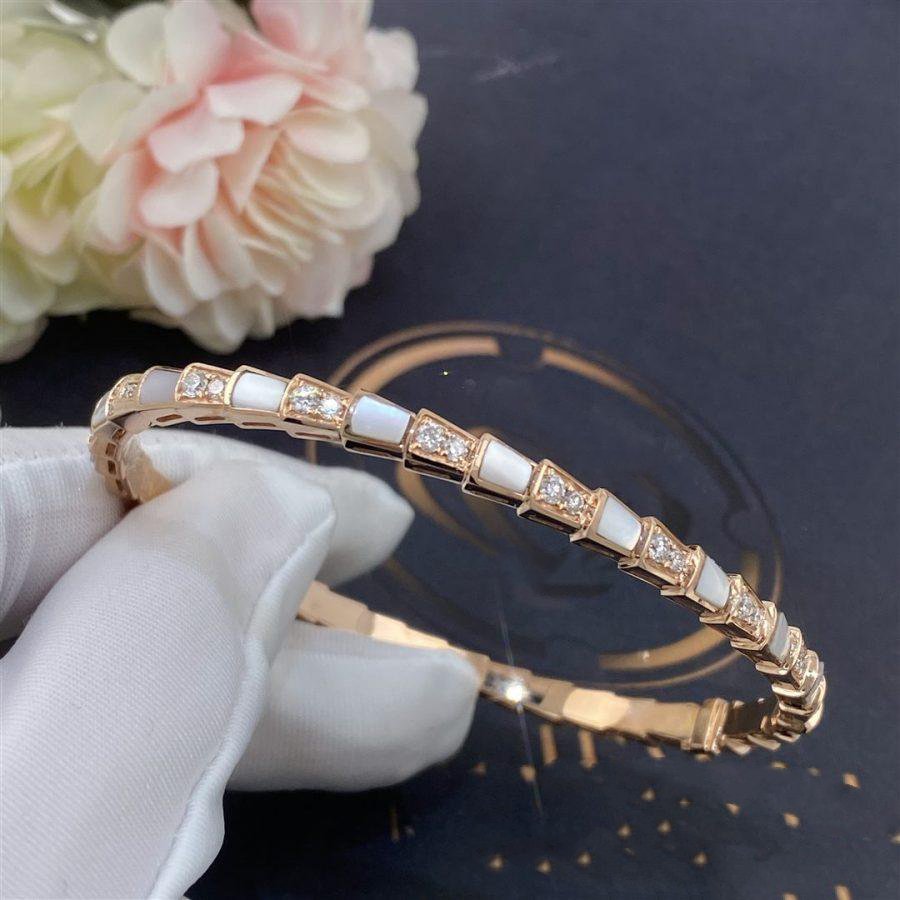 [AuraEcho]SERPENTI BRACELET PINK GOLD MOP DIAMOND