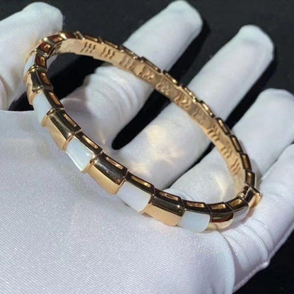 [AuraEcho]SERPENTI BRACELET PINK GOLD MOP