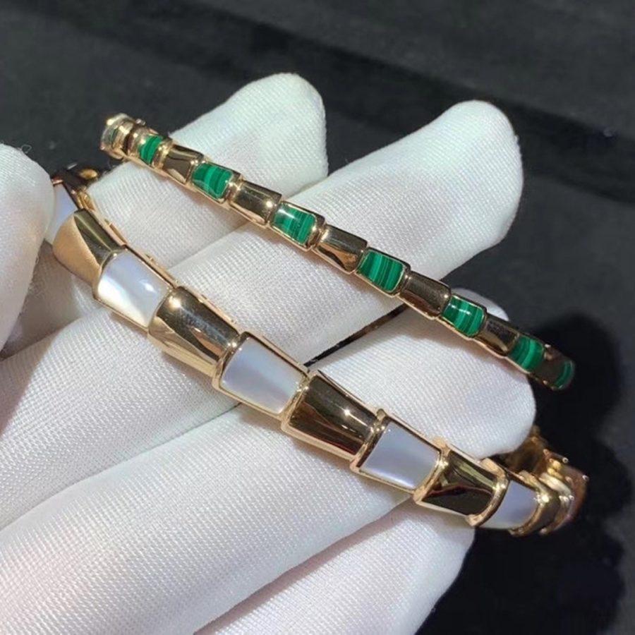 [AuraEcho]SERPENTI BRACELET PINK GOLD MOP