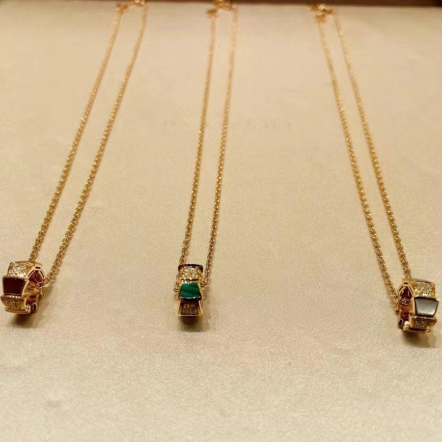 [AuraEcho]SERPENTI PEDANT DIAMOND NECKLACE