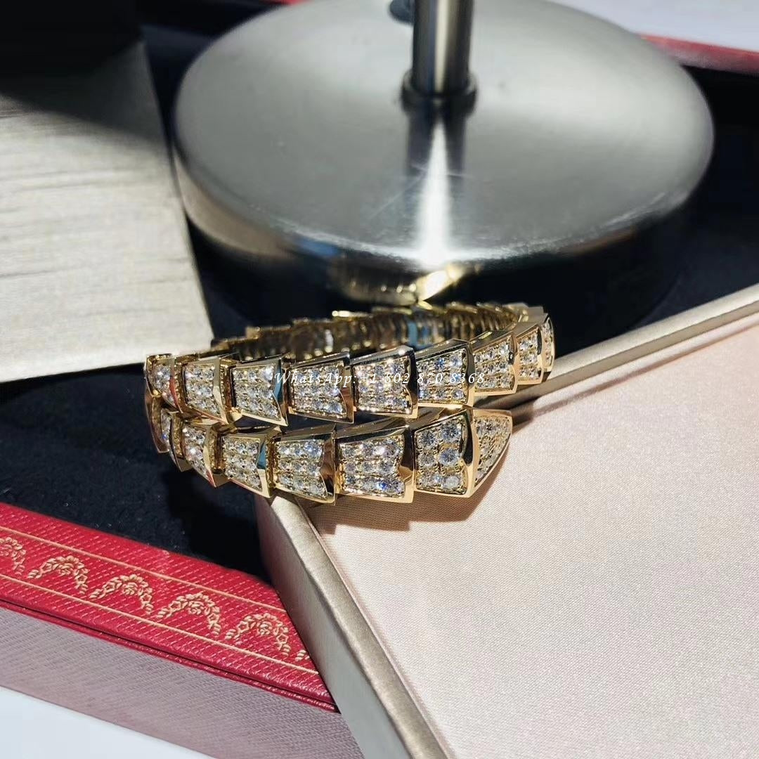 [AuraEcho]SERPENTI BRACELET 8MM GOLD DIAMOND