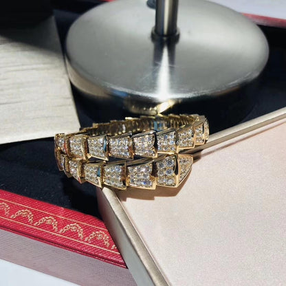 [AuraEcho]SERPENTI BRACELET 8MM GOLD DIAMOND