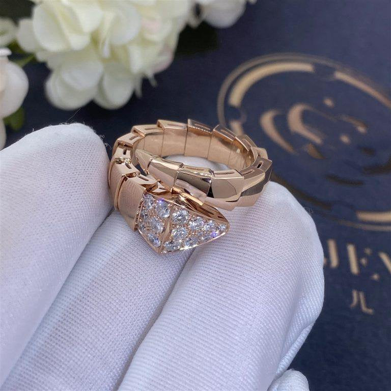 [AuraEcho]SERPENTI RING PINK GOLD DIAMOND