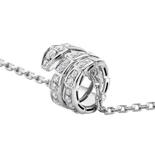 [AuraEcho]SERPENTI  NECKLACE DOUBLE RING DIAMOND