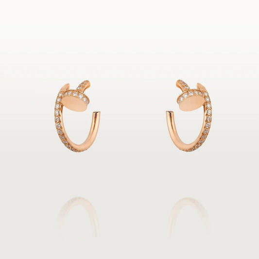 [AuraEcho]JUSTE EARRINGS 12.75MM PINK GOLD DIAMOND