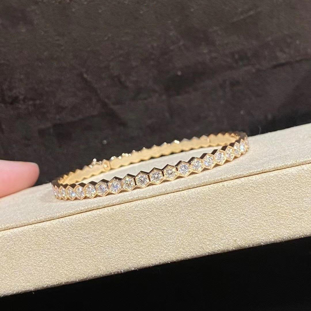 [AuraEcho]BEE LOVE GOLD BRACELET FULL DIAMOND