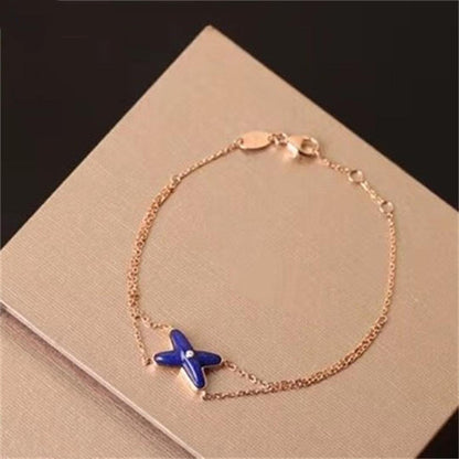[AuraEcho]Hollow Design Four-Leaf Clover Flower Shape Ring