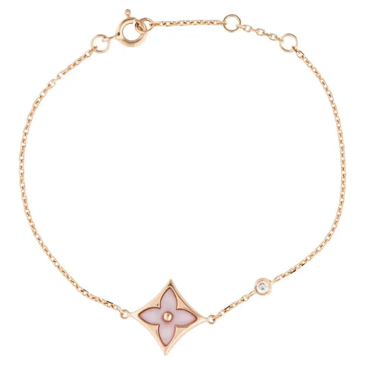[AuraEcho]STAR 1 DIAMOND PINK GOLD BRACELET