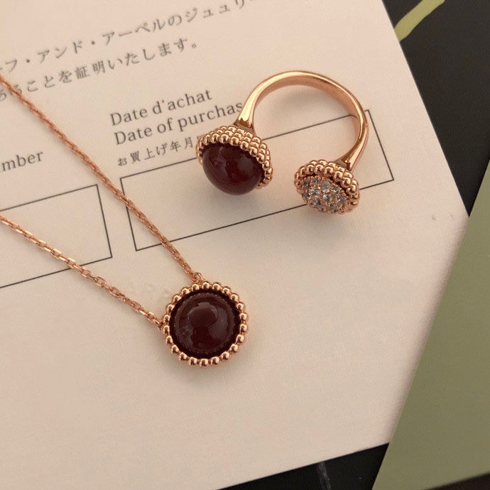 [AuraEcho]PERLEE COULEURS DIAMOND ROSE GOLD BETWEEN THE FINGER RING