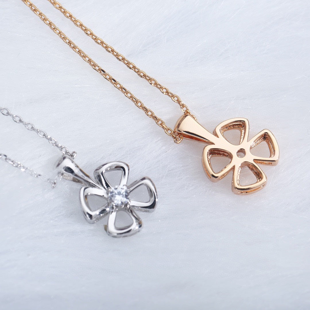 [AuraEcho]FIOREVER NECKLACE DIAMOND CENTER