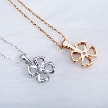 [AuraEcho]FIOREVER NECKLACE DIAMOND CENTER
