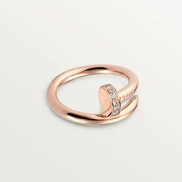 [AuraEcho]JUSTE RING 2.65MM PINK GOLD DIAMOND
