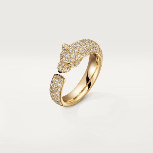 [AuraEcho]PANTHERE PINK GOLD DIAMOND RING